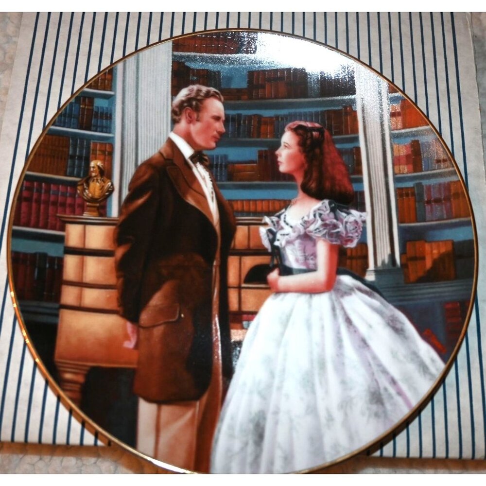 Vintage Gone With the Wind "A Declaration of Love" Collectors Plate From Critics